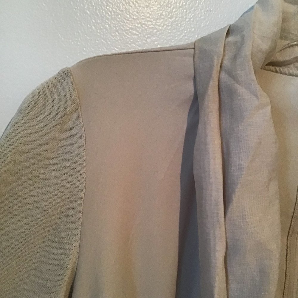 CREA Concept Long Seeve Open Front Jacket With Chiffon Detailing - Picture 5 of 9